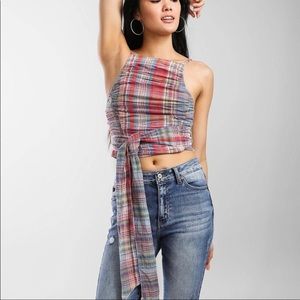 Free People Real Love Plaid Tank